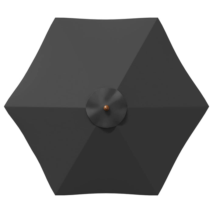 Set de dining pentru exterior cu parasolar 6 buc. WALTI