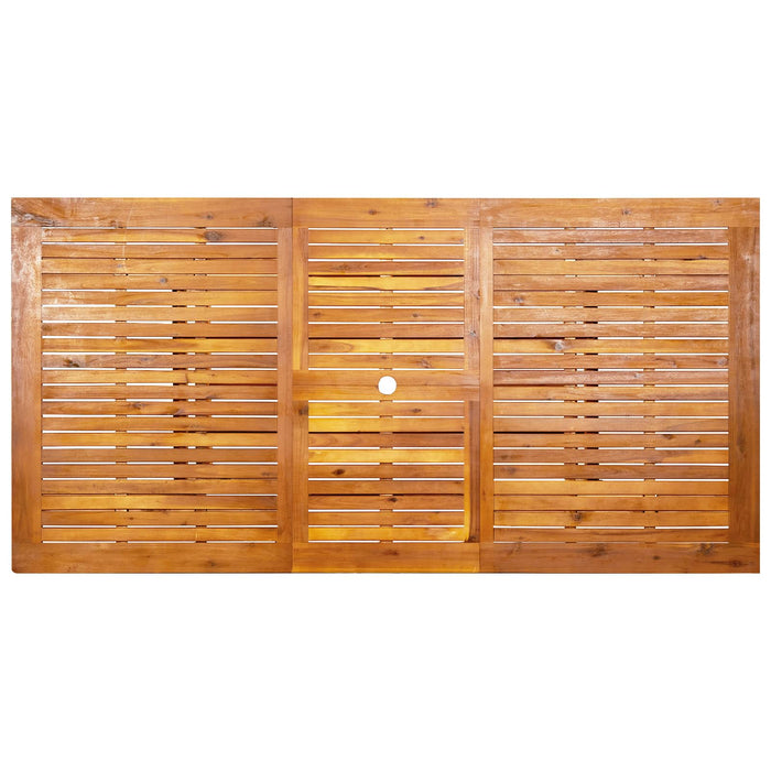 Set de dining pentru exterior cu parasolar 6 buc. WALTI