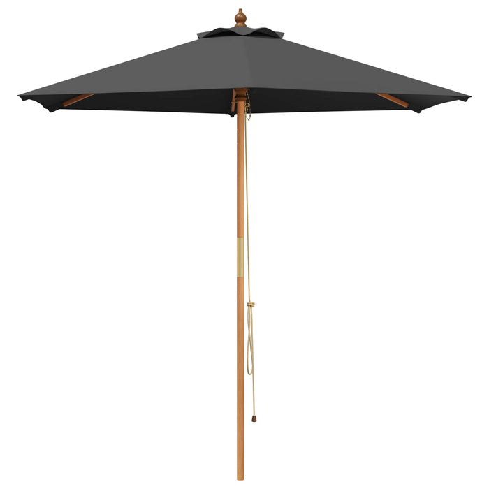 Set de dining pentru exterior cu parasolar 6 buc. Antracit WALTI