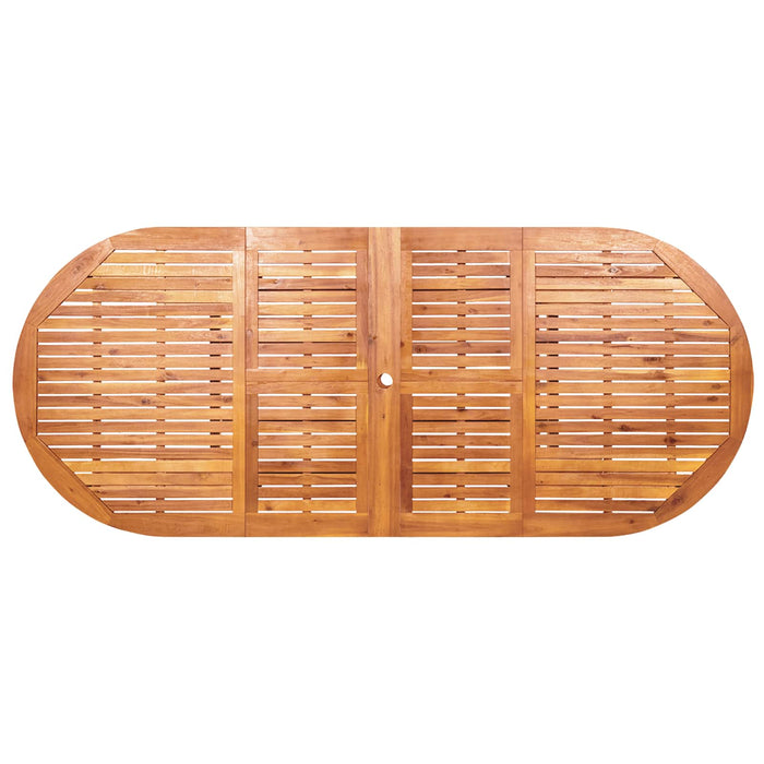 Set de dining pentru exterior cu parasolar 8 buc. WALTI