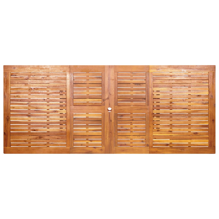 Set de dining pentru exterior cu parasolar 10 buc. WALTI