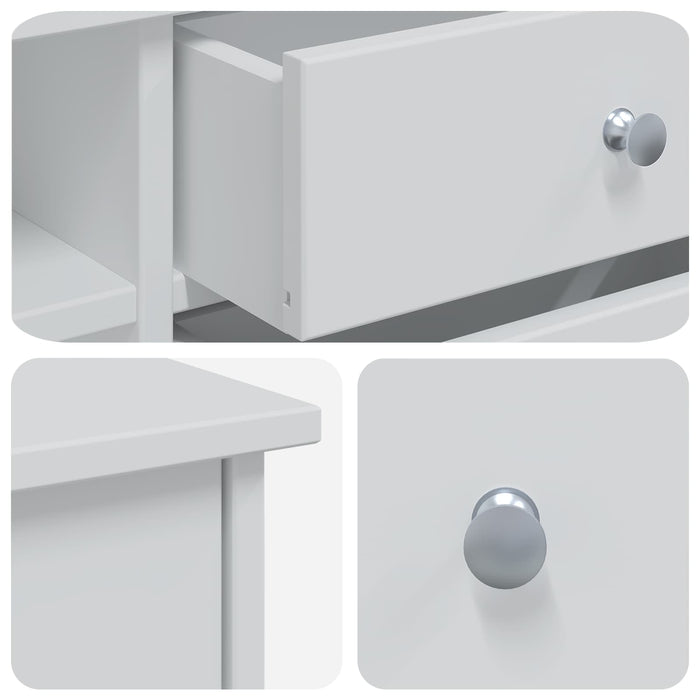 Set de Dressing FAUSKE 2 buc. Alb 76 x 50 x 103,5 cm - WALTI WALTI