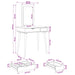 Set de Dressing FAUSKE 2 pcs Alb 76 x 50 x 143 cm - WALTI WALTI