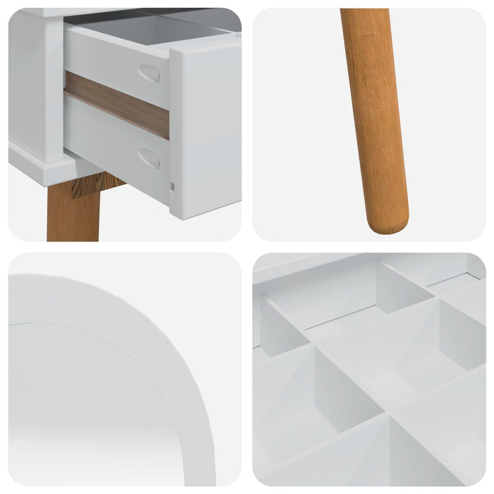 Set de Dressing FAUSKE 2 pcs Alb 76 x 50 x 143 cm - WALTI WALTI