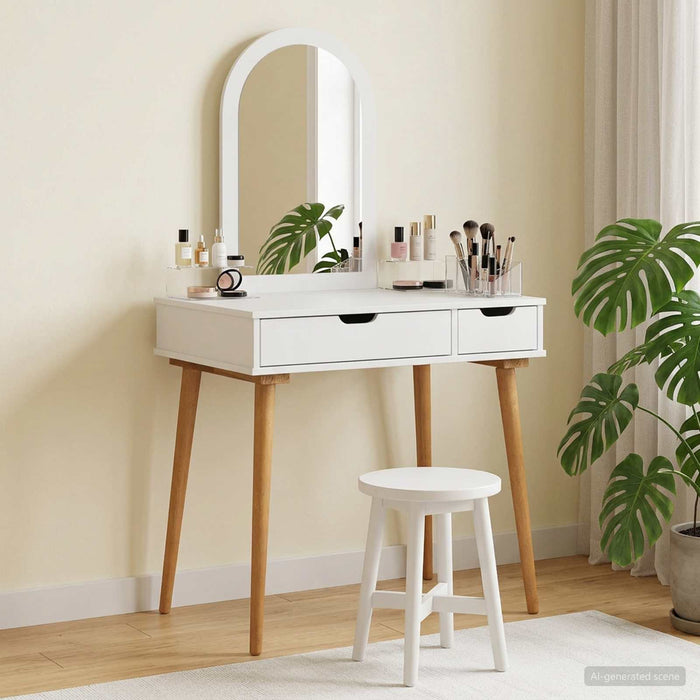 Set de Dressing FAUSKE 2 pcs Alb 76 x 50 x 143 cm - WALTI WALTI