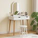 Set de Dressing FAUSKE 2 pcs Alb 76 x 50 x 143 cm - WALTI WALTI