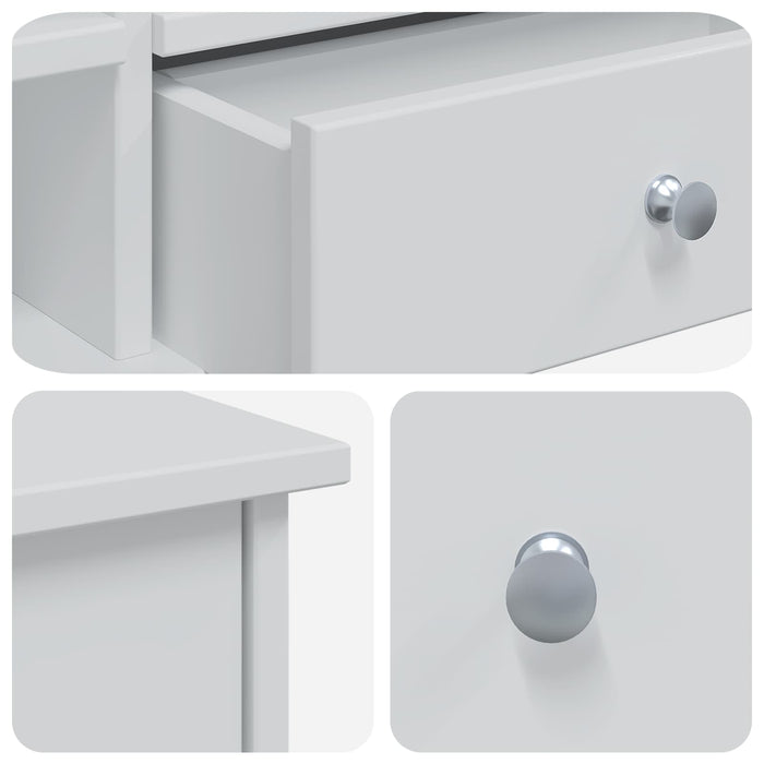 Set de Dressing FAUSKE 2 pcs Alb 100 x 50 x 103,5 cm - WALTI WALTI