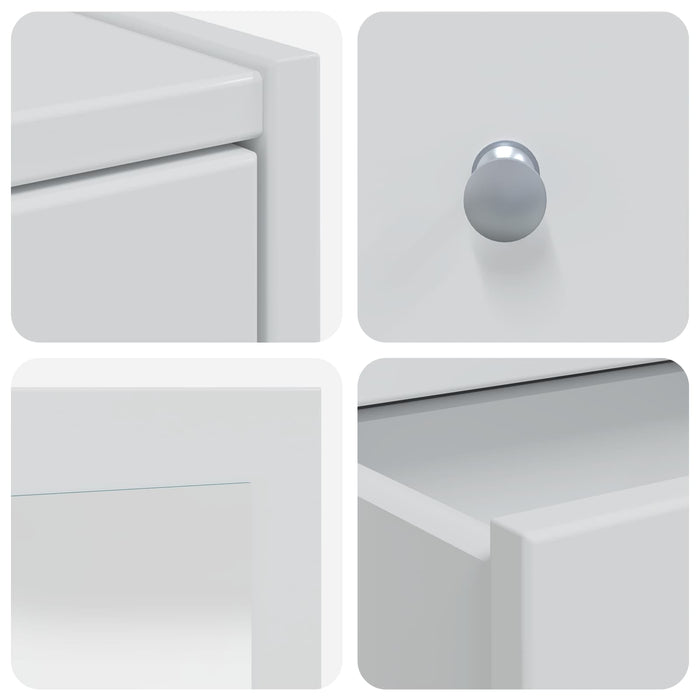 Set de Dressing FAUSKE 3 pcs Alb 76 x 50 x 143 cm WALTI