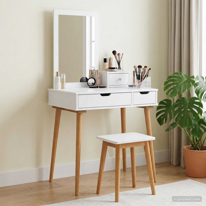 Set de Dressing FAUSKE 3 pcs Alb 76 x 50 x 143 cm WALTI