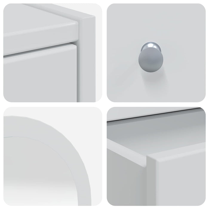 Set de Dressing FAUSKE 3 pcs Alb 76 x 50 x 143 cm WALTI