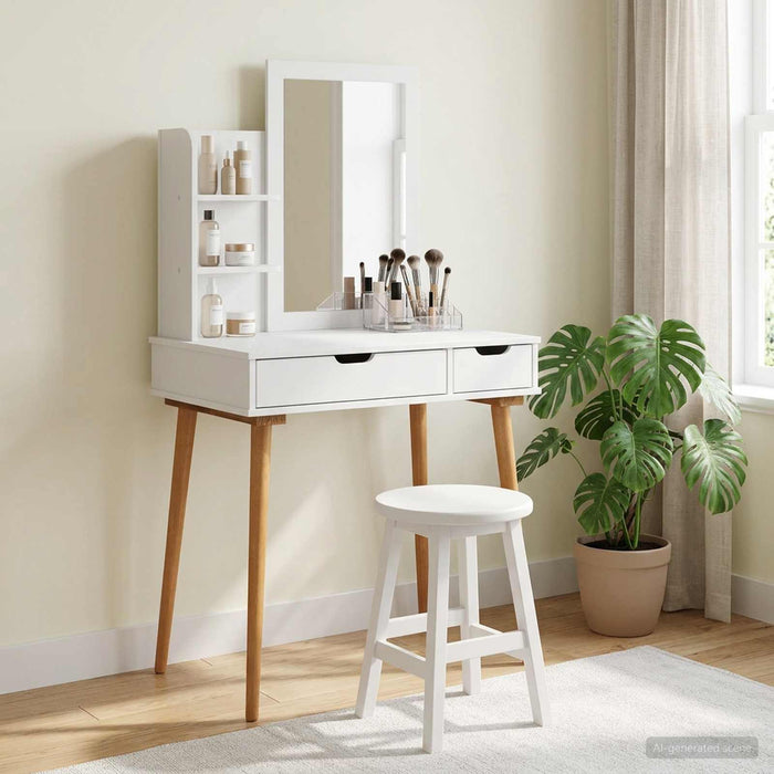 Set de Dressing FAUSKE 3 pcs Alb 76 x 50 x 143 cm - WALTI WALTI