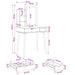 Set de Dressing FAUSKE 3 pcs Alb 76 x 50 x 143 cm - WALTI WALTI