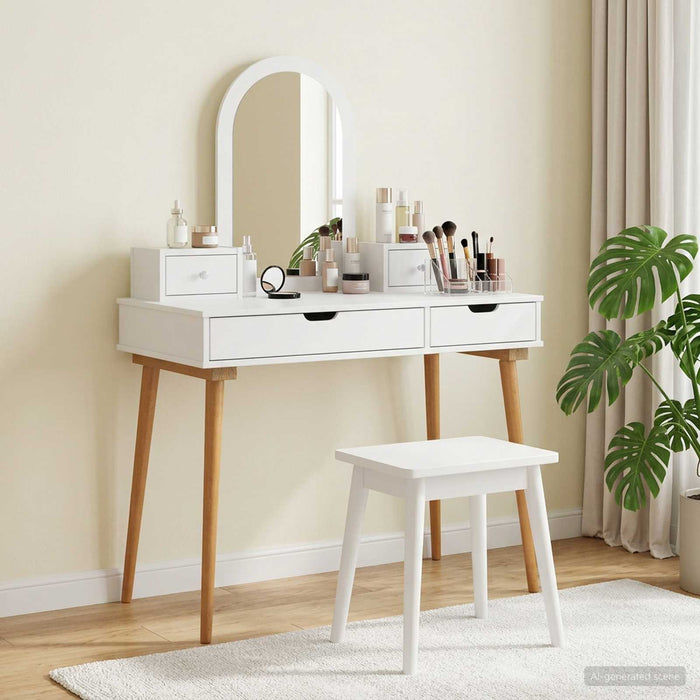 Set de Dressing FAUSKE 4 pcs Alb 100 x 50 x 143 cm WALTI