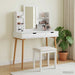 Set de Dressing FAUSKE 4 pcs Alb 100 x 50 x 143 cm - WALTI WALTI