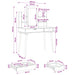 Set de Dressing FAUSKE 4 pcs Alb 100 x 50 x 143 cm - WALTI WALTI