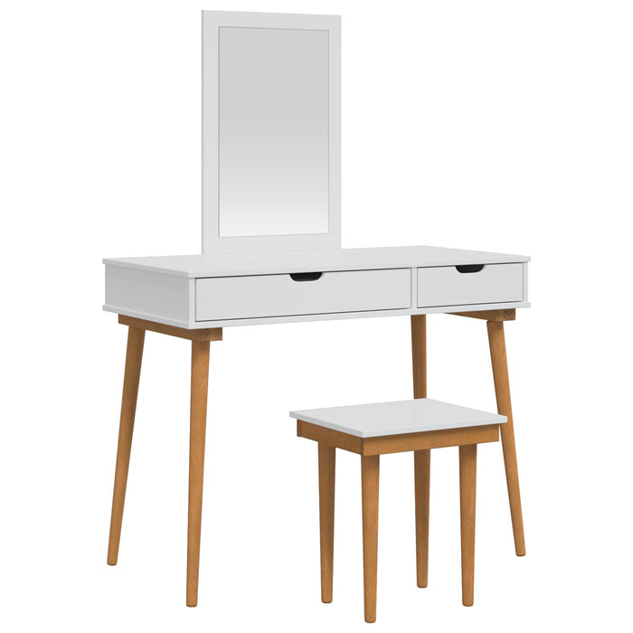 Set de Dressing FAUSKE 3 pcs Alb 100 x 50 x 143 cm - WALTI WALTI
