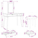 Set de Dressing FAUSKE 3 pcs Alb 100 x 50 x 143 cm - WALTI WALTI
