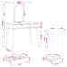Set de Dressing FAUSKE 3 pcs Alb 100 x 50 x 143 cm - WALTI WALTI