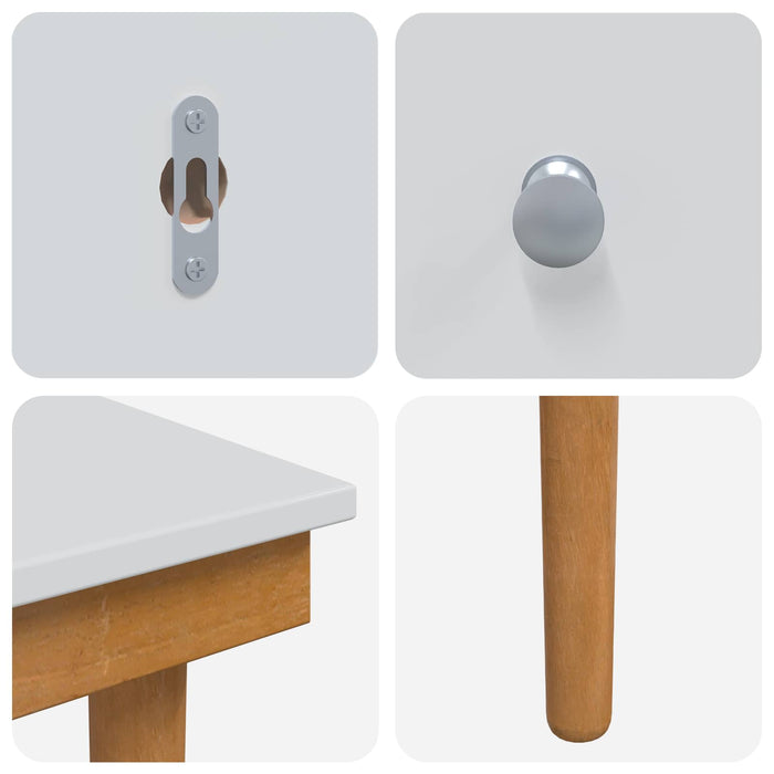 Set de Dressing FAUSKE 4 pcs Alb 76 x 50 x 143 cm WALTI