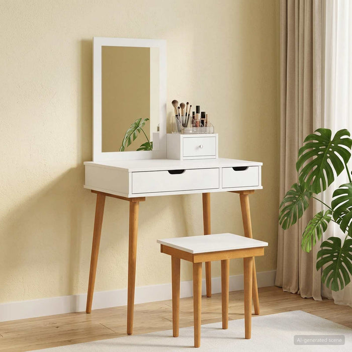 Set de Dressing FAUSKE 4 pcs Alb 76 x 50 x 143 cm WALTI