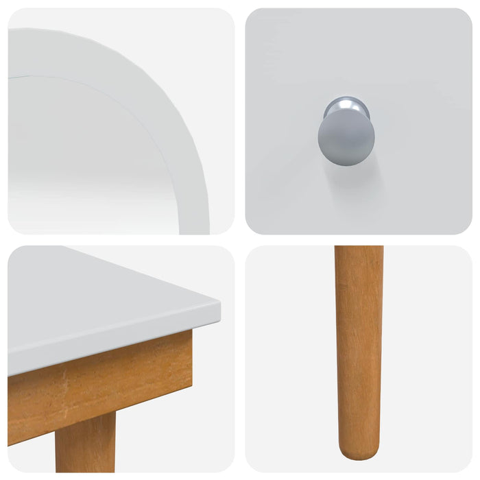 Set de Dressing FAUSKE 4 pcs Alb 76 x 50 x 143 cm WALTI