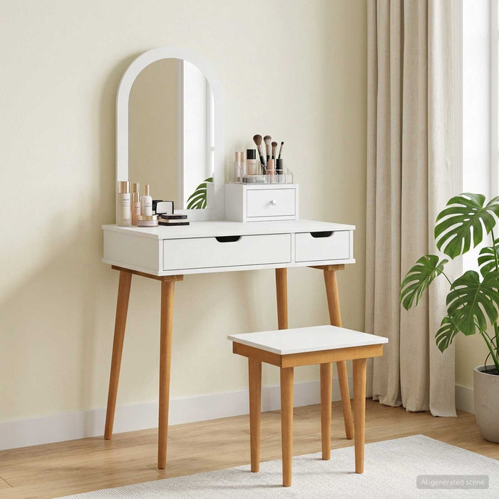Set de Dressing FAUSKE 4 pcs Alb 76 x 50 x 143 cm WALTI
