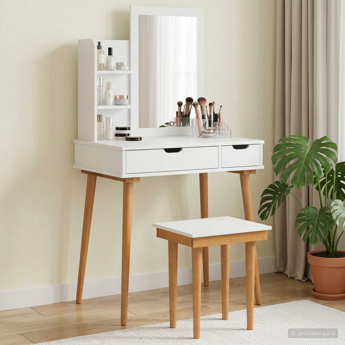 Set de Dressing FAUSKE 4 pcs Alb 76 x 50 x 143 cm - WALTI WALTI