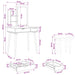 Set de Dressing FAUSKE 4 pcs Alb 76 x 50 x 143 cm - WALTI WALTI