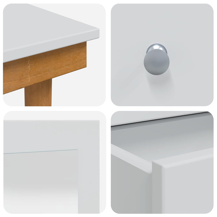 Set de Dressing FAUSKE 5 pcs Alb 100 x 50 x 143 cm WALTI