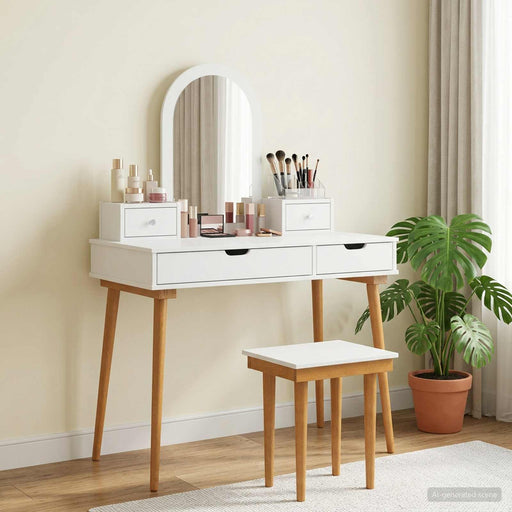 Set de Dressing FAUSKE 5 pcs Alb 100 x 50 x 143 cm - WALTI WALTI