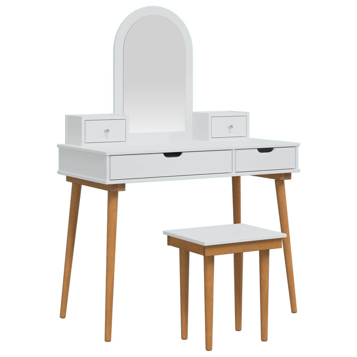 Set de Dressing FAUSKE 5 pcs Alb 100 x 50 x 143 cm - WALTI WALTI