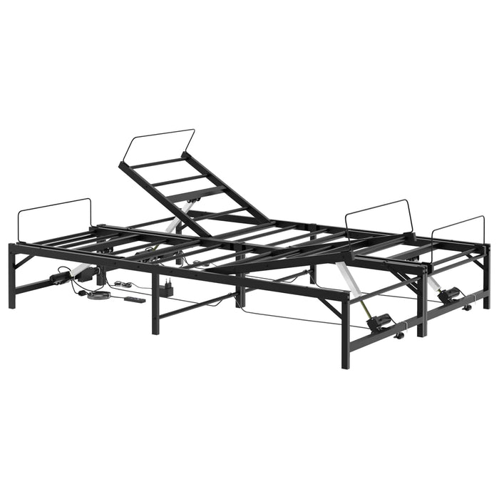 Cadru Electric Ajustabil pentru Pat Negru 140 x 200 cm Oțel WALTI