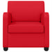 Fotoliu Roșu Piele artificială - WALTI WALTI