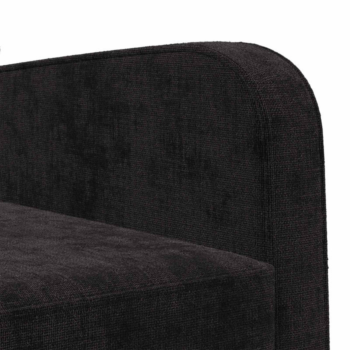 Fotoliu Negru Chenille WALTI