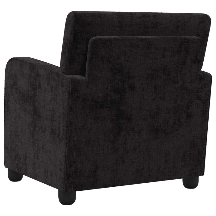 Fotoliu Negru Chenille WALTI