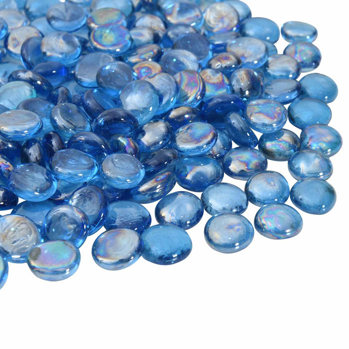 Nugget din sticlă 17-19 mm Albastru cobalt deschis Sticlă WALTI