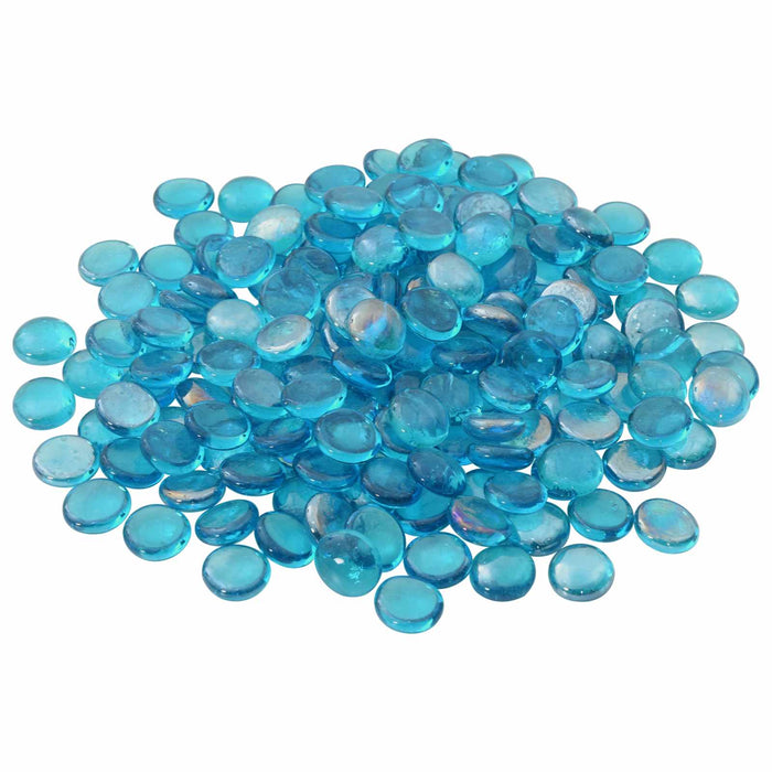 Nugget din sticlă 17-19 mm Albastru aqua Sticlă WALTI