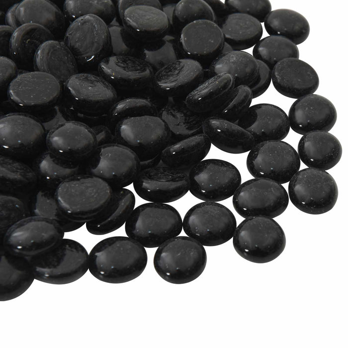 Nugget din sticlă 17-19 mm Negru Sticlă WALTI