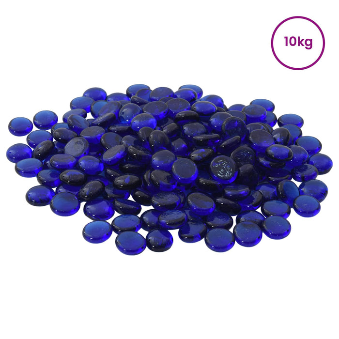 Nugget din sticlă 17-19 mm Albastru cobalt Sticlă WALTI