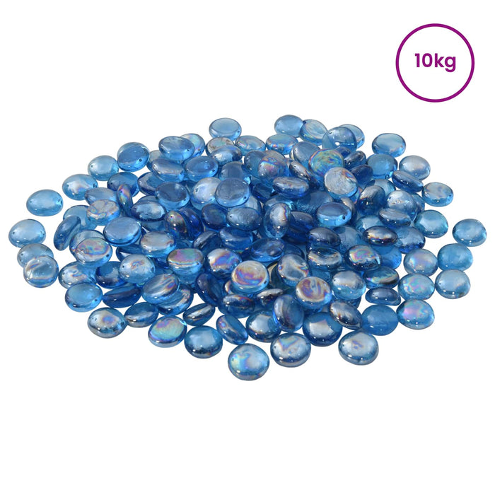 Nugget din sticlă 17-19 mm Albastru cobalt deschis Sticlă WALTI