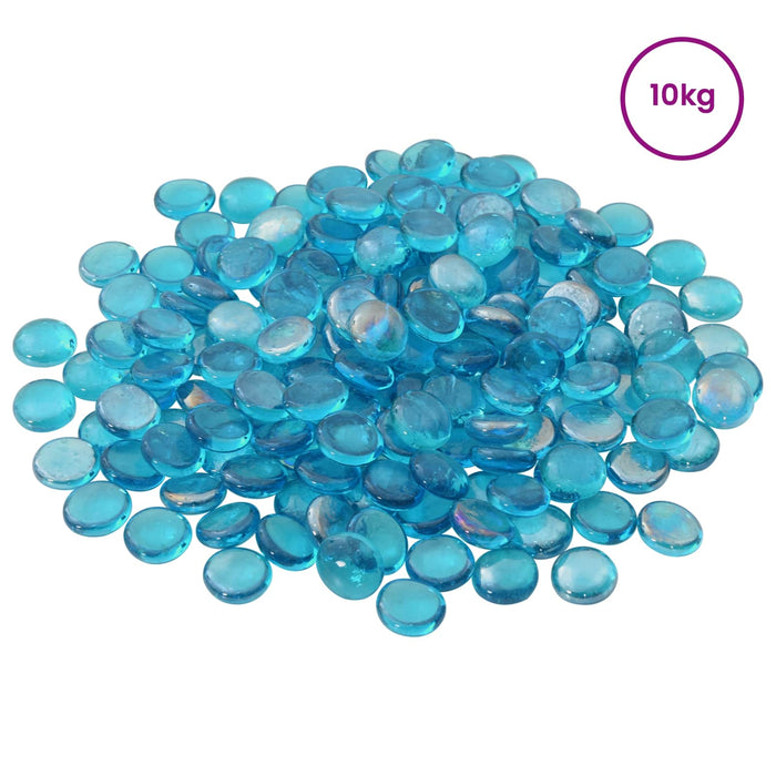 Nugget din sticlă 17-19 mm Albastru aqua Sticlă WALTI
