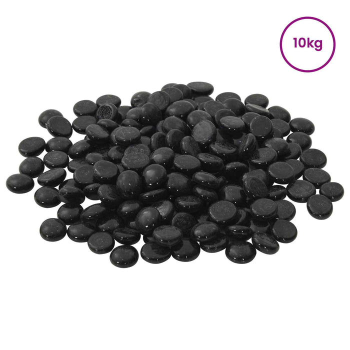 Nugget din sticlă 17-19 mm Negru Sticlă WALTI