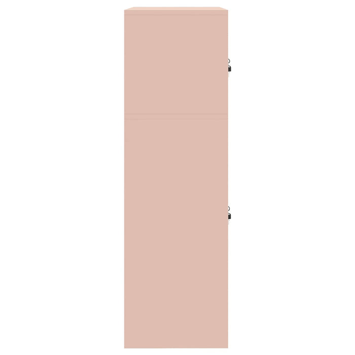 Dulap de depozitare 2 buc. Roz 90 x 40 x 130 cm Oțel Blocat WALTI