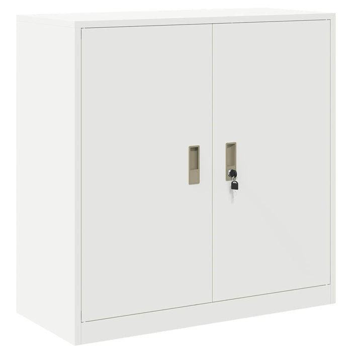 Dulap de depozitare 2 buc. Alb 90 x 40 x 130 cm Oțel Blocat WALTI
