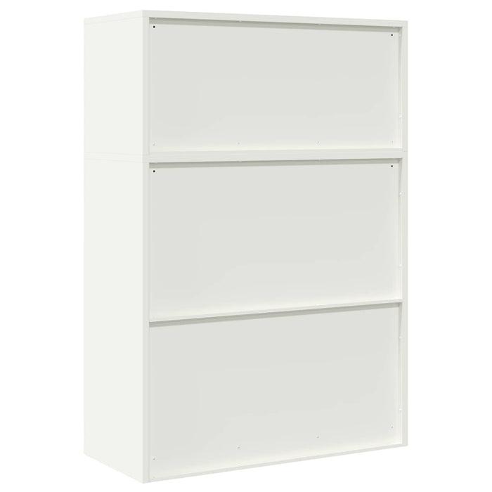 Dulap de depozitare 2 buc. Alb 90 x 40 x 130 cm Oțel Blocat WALTI