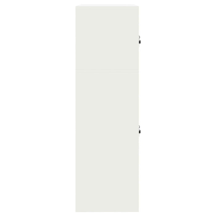 Dulap de depozitare 2 buc. Alb 90 x 40 x 130 cm Oțel Blocat WALTI