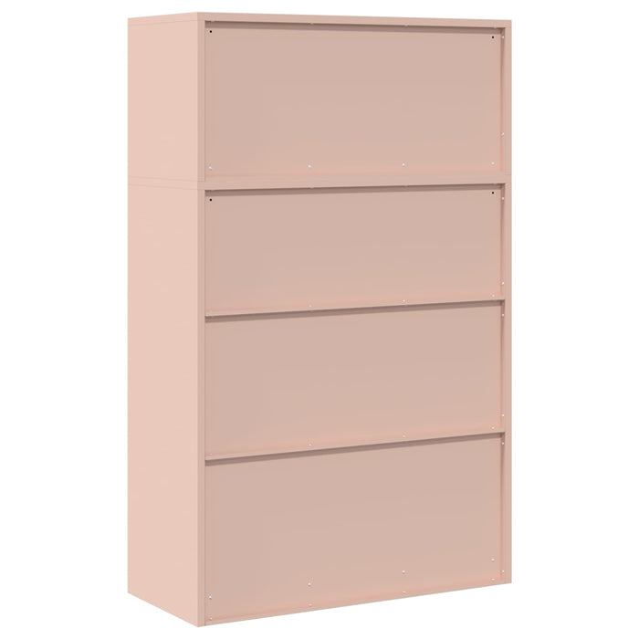 Dulap de depozitare 2 buc. Roz 90 x 40 x 145 cm Oțel Blocat WALTI
