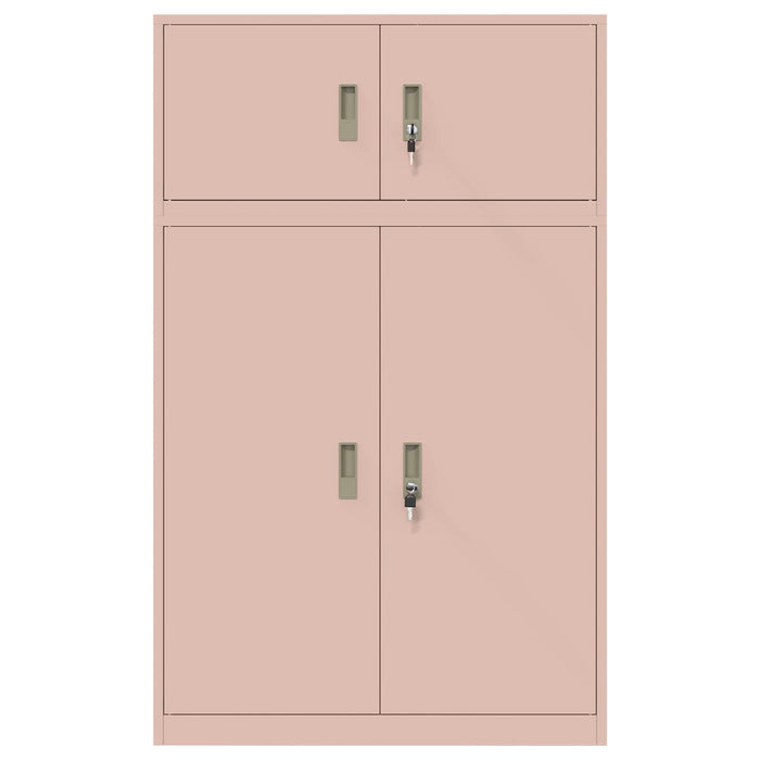Dulap de depozitare 2 buc. Roz 90 x 40 x 145 cm Oțel Blocat WALTI