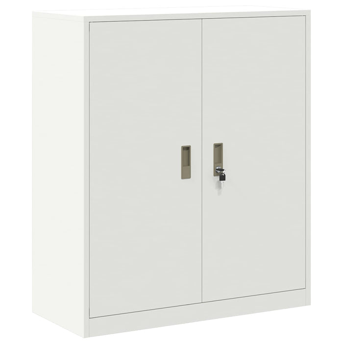 Dulap de depozitare 2 buc. Alb 90 x 40 x 145 cm Oțel Blocat WALTI