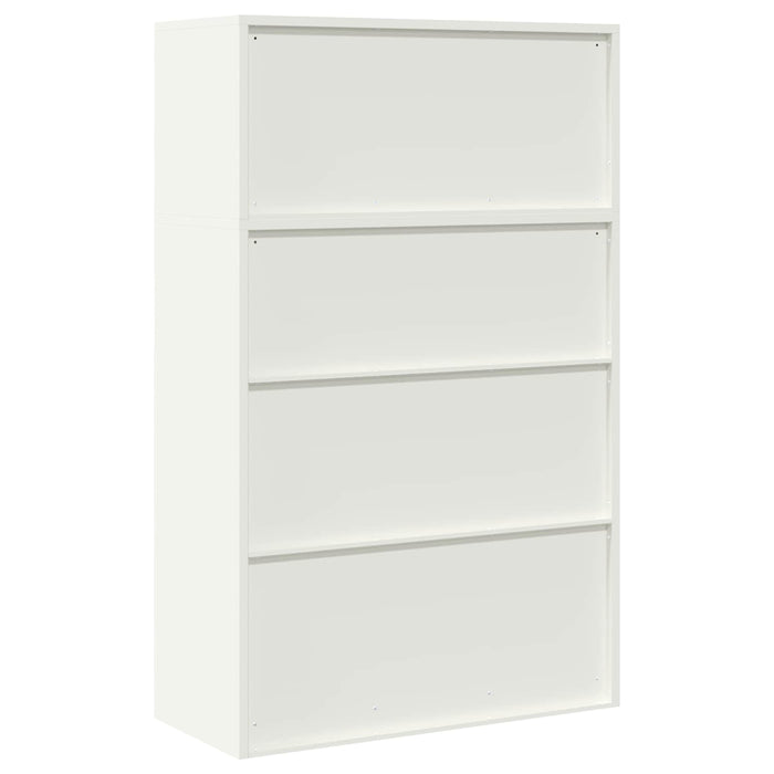 Dulap de depozitare 2 buc. Alb 90 x 40 x 145 cm Oțel Blocat WALTI